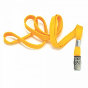 Lanyard with Alligator Clip (YELLOW)