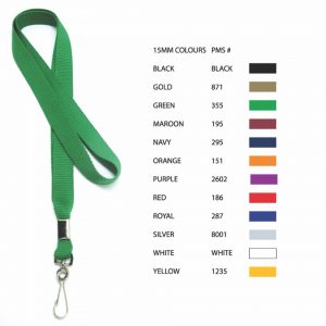 Single-Ended Lanyard, 15mm (CUSTOM)