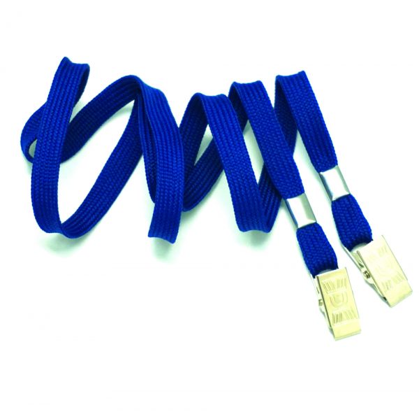Dual-Ended Lanyard with Alligator Clips (NAVY)