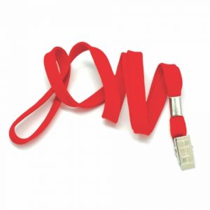 Lanyard with Alligator Clip (RED)