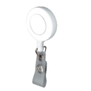 Retractable Badge Reel White