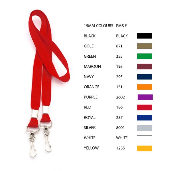 Dual-Ended Lanyard, 15mm (CUSTOM)