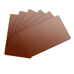 Copper Metallic Plastic Card Pack