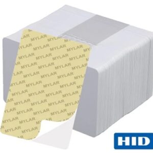 Datacard Mylar Back Adhesive Card CR80 Pack 100